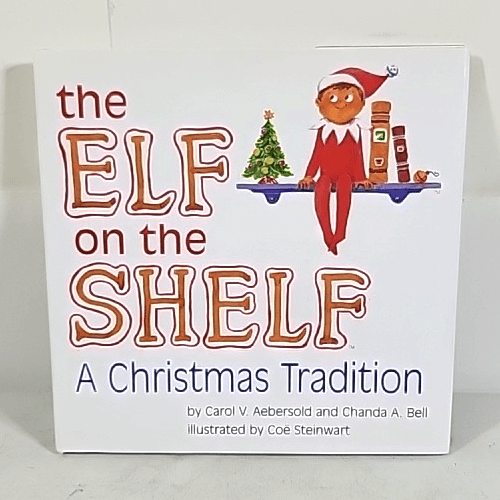 Elf On The Shelf Hardcover Book Only Great Condition With Dust Cover