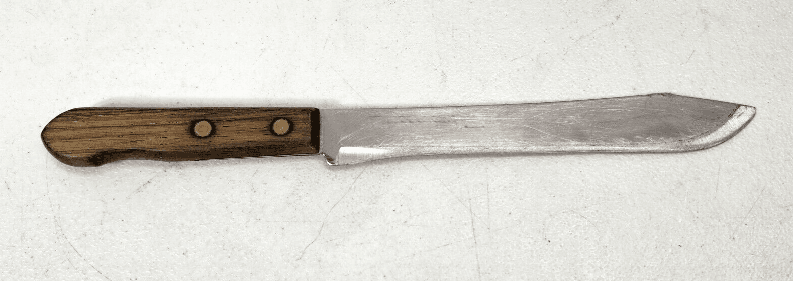 Vtg Geneva Forge Stainless Steel Butcher Carving Utility Knife 7 Inch Blade USA