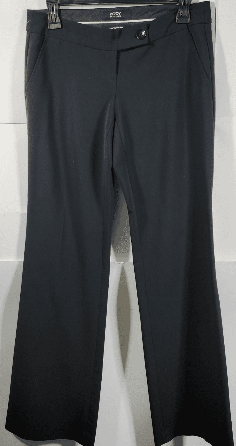 Body By Victoria Women's 2 Kate Fit Low Rise Flare Leg Trouser Office Y2K