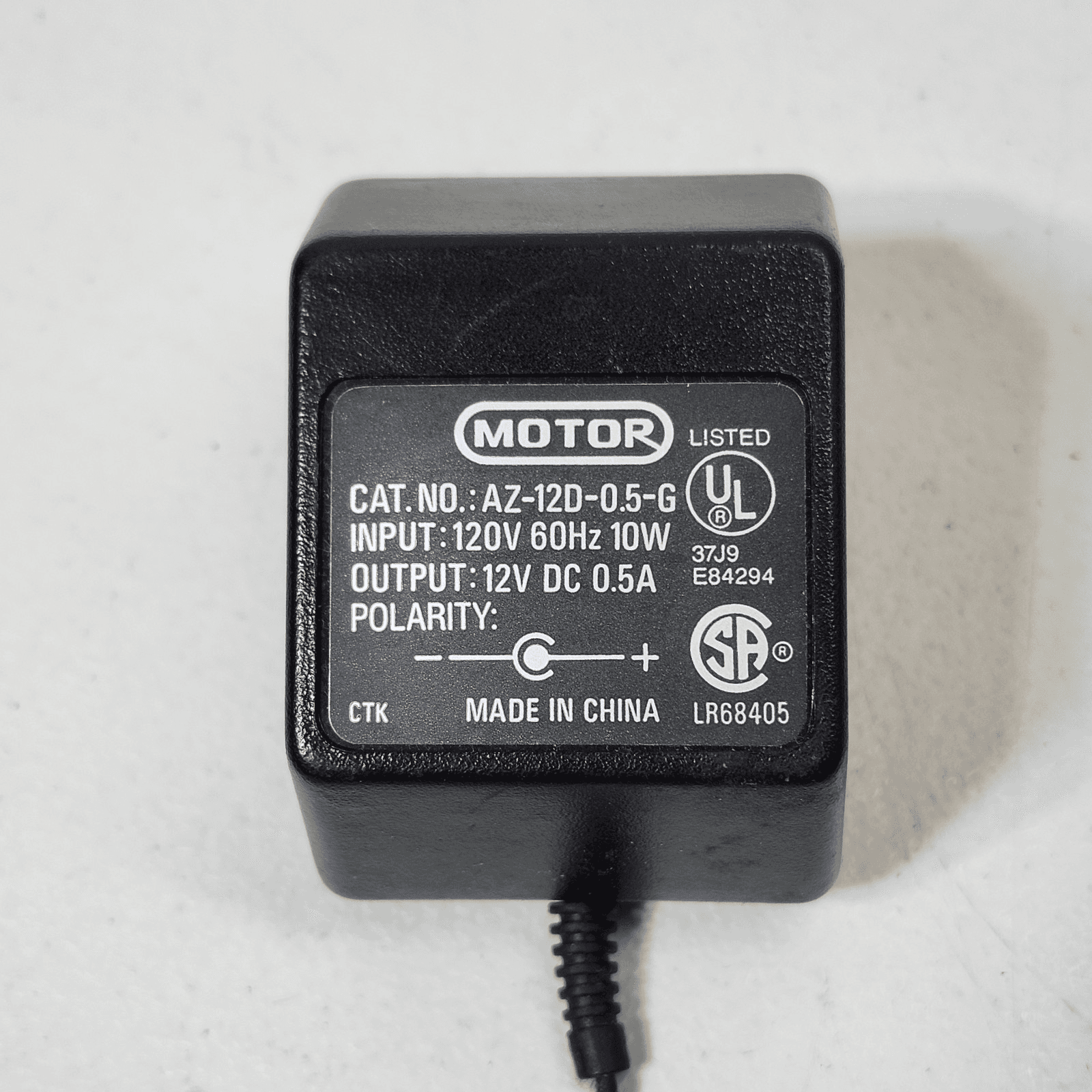 AC Adapter for Motor AZ-12D-0.5-G Switching Power Supply Cord Cable PS Charger