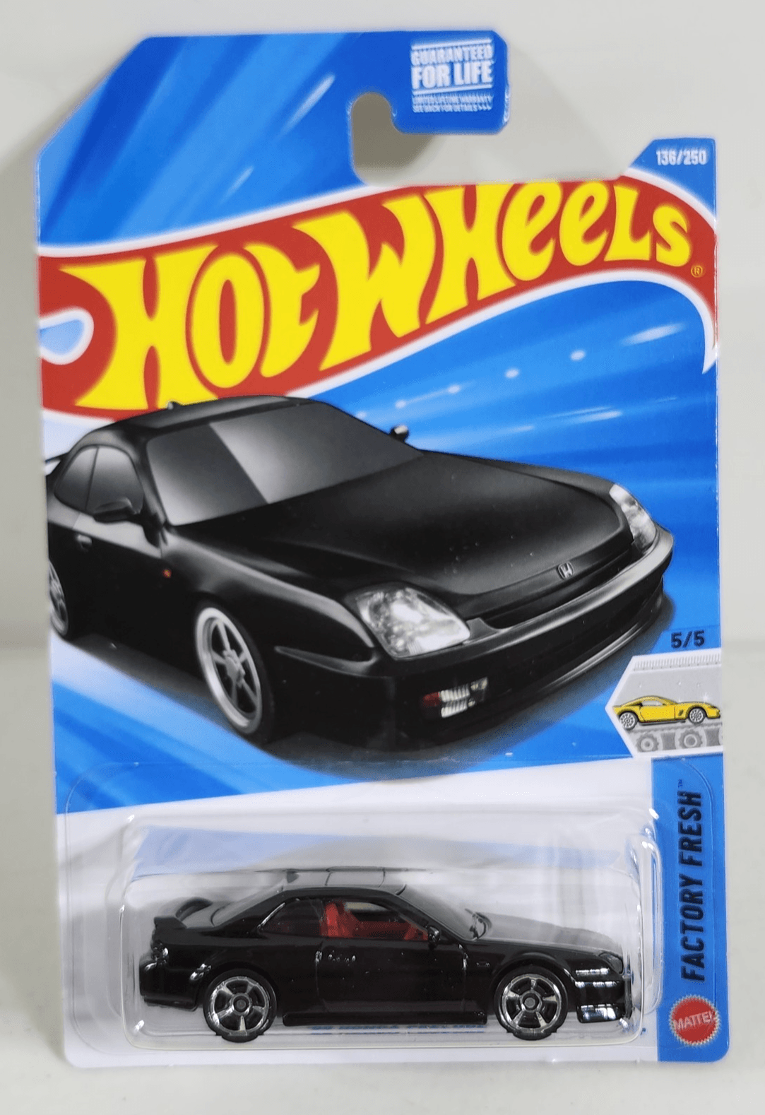 2026 Hot Wheels '98 Honda Prelude Factory Fresh Black Car 1/64 Toy Vehicle NEW