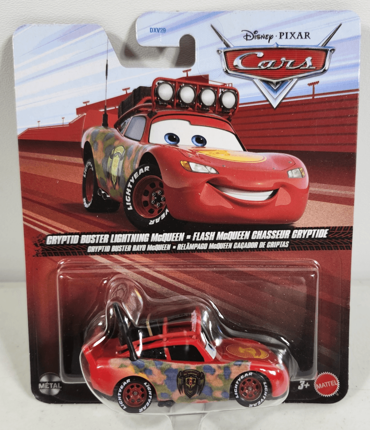 Disney Pixar Cryptic Buster Lightning Mcqueen Red 1/55 Car Toy Vehicle Mattel