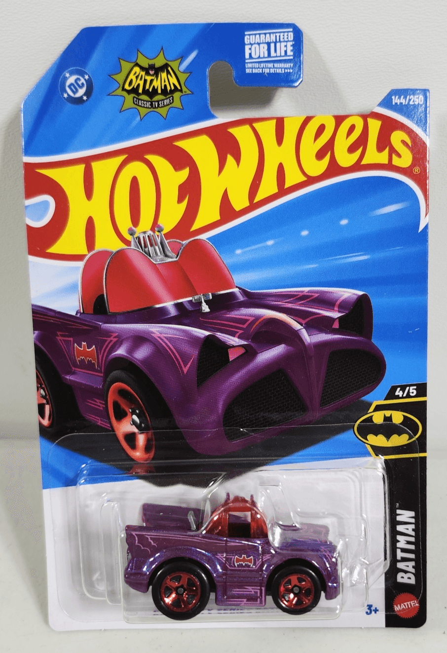 2026 Hot Wheels Classic TV Series Batmobile Purple Tooned Batman Car 1/64 Toy