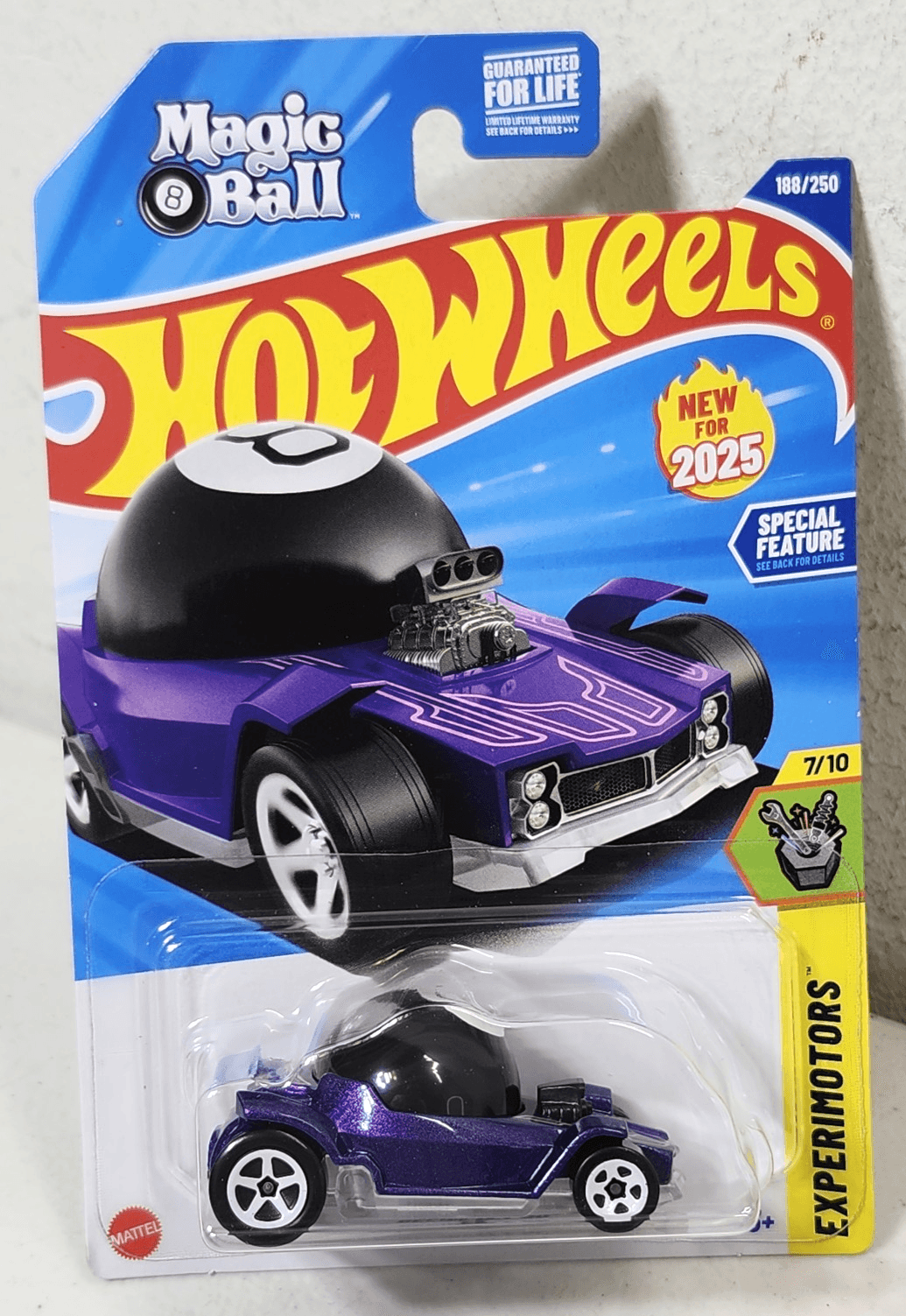 2025 Hot Wheels Magic 8 Ball Decidedly Go Experimotors Purple Car 1/64 Toy NEW