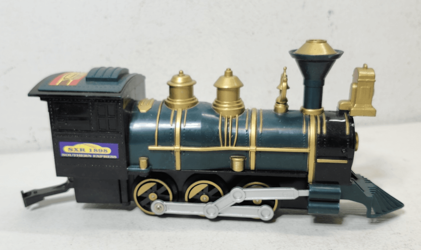 Vintage Southern Express Train SXR 1898 Locomotive Green