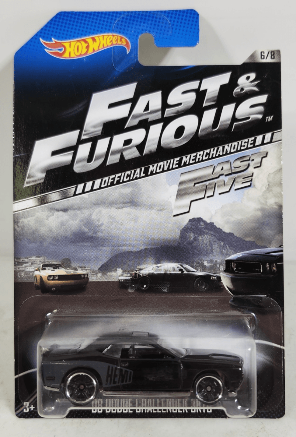 Hot Wheels Fast & Furious Fast Five '08 Dodge Challenger SRT8 Black Car Toy NEW
