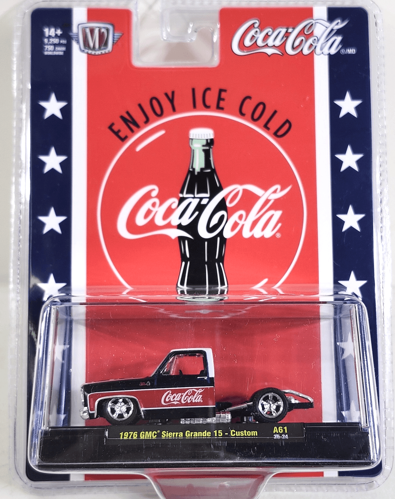 M2 Machines Coca-Cola 1976 GMC Sierra Grande 15 Custom Truck 1/64 Toy Vehicle
