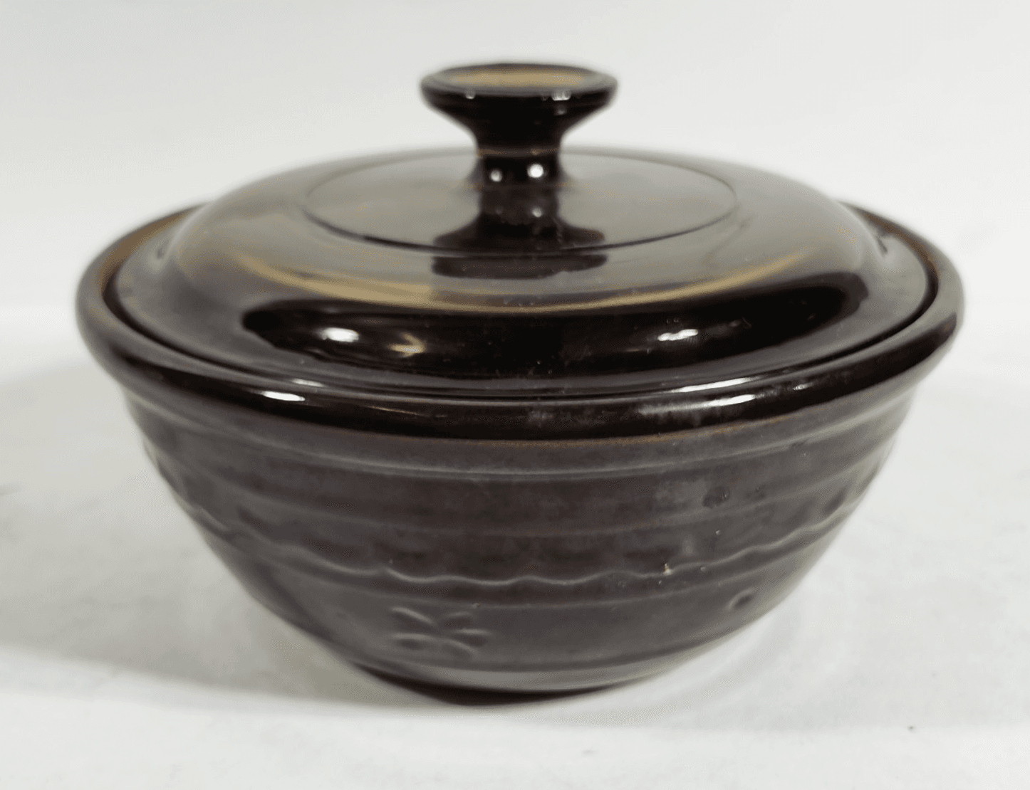 Marcrest Oven Proof Stoneware Bowl Casserole Dish W/ Corning Lid Retro Kitchen