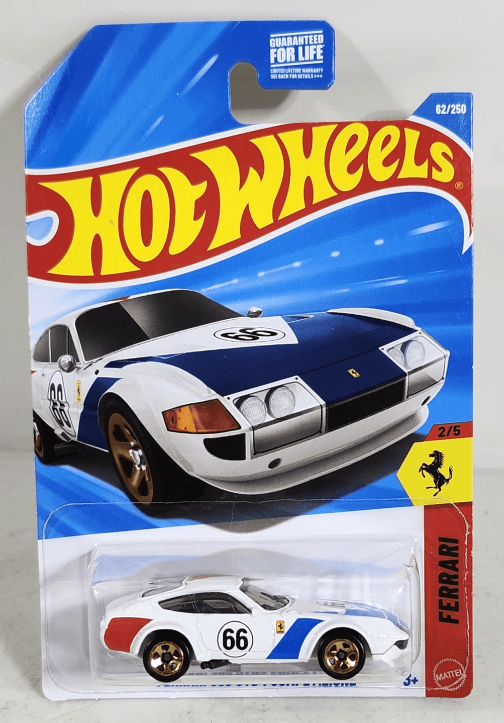 2026 Hot Wheels Ferrari 365 GTB4 Competizione White Car 1/64 Toy Vehicle NEW