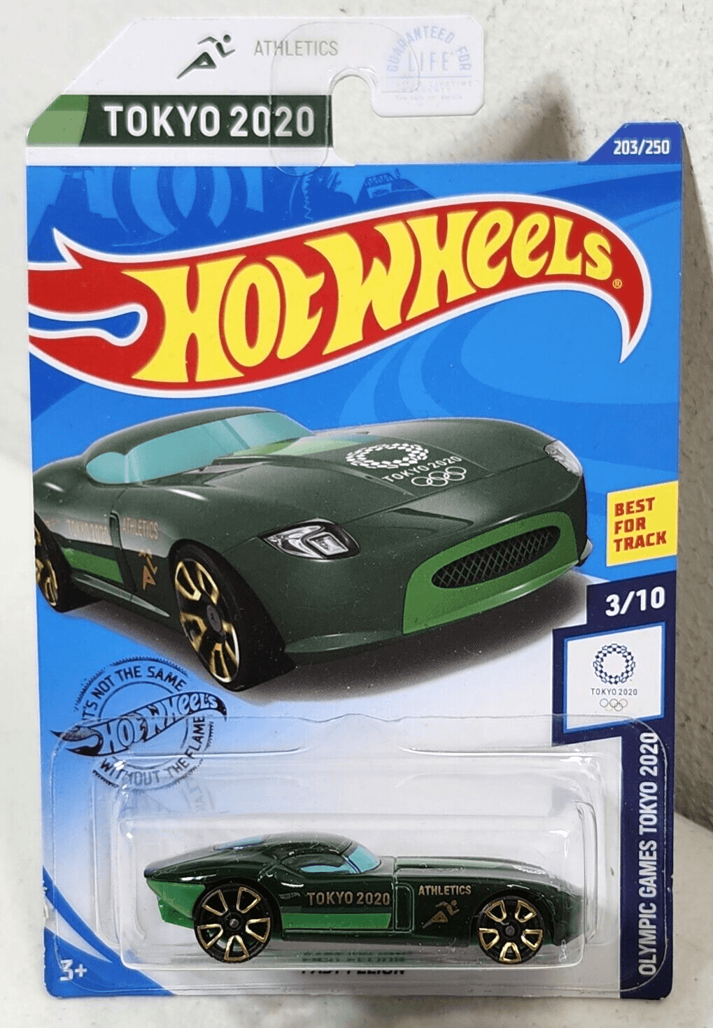 2020 Hot Wheels #203 Olympic Games Tokyo 2020 Fast Felon Green Car 1/64 Toy NEW
