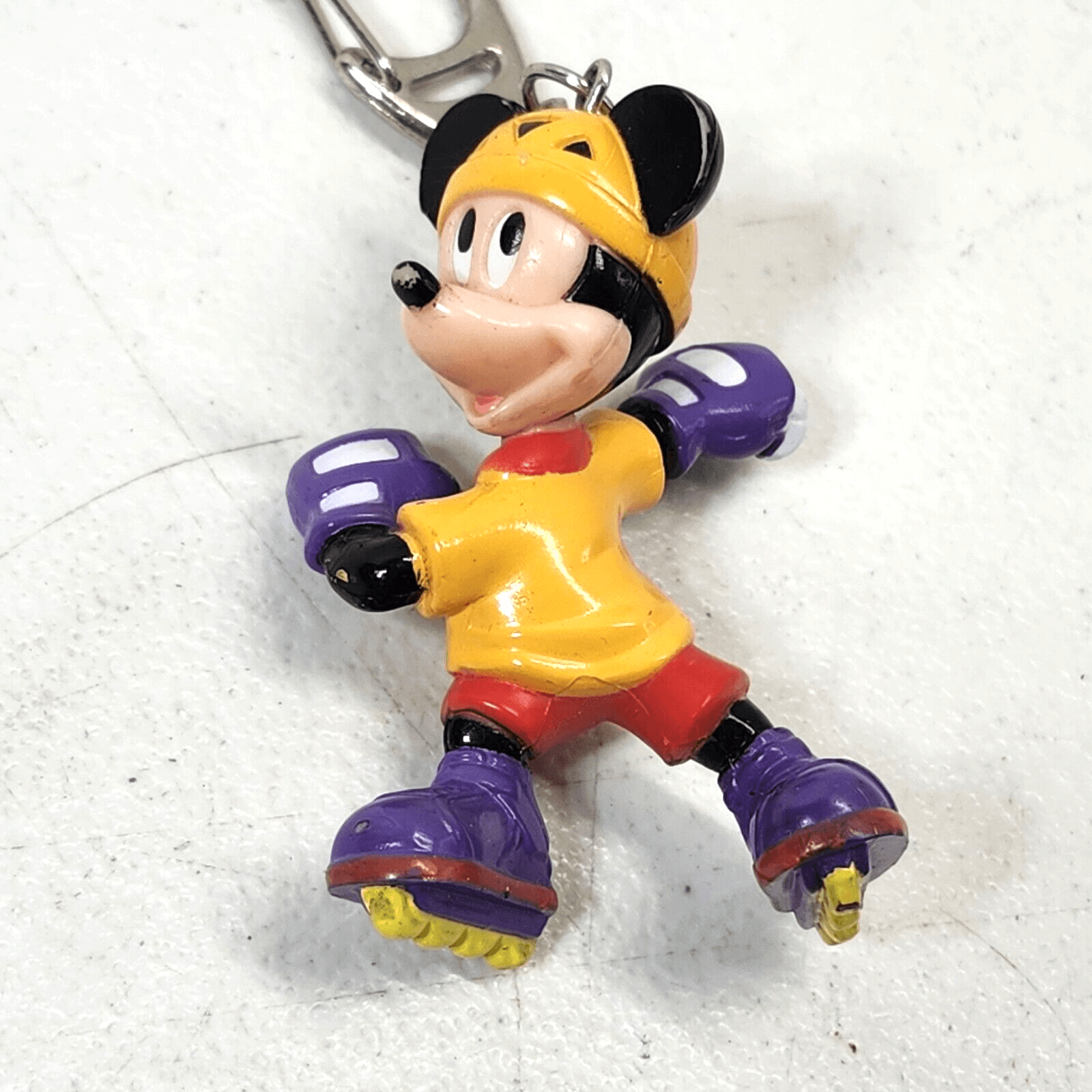 Disney Mickey Mouse Roller Blading Keychain Key Holder