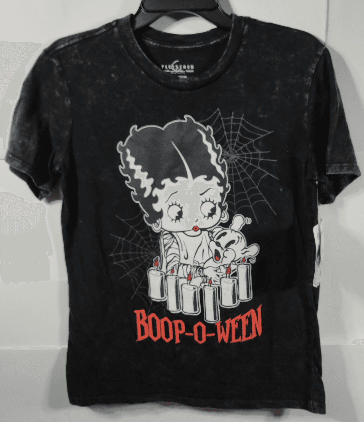 Betty Boop Women’s Graphic T-Shirt Size XXS Black Cartoon Tee NEW