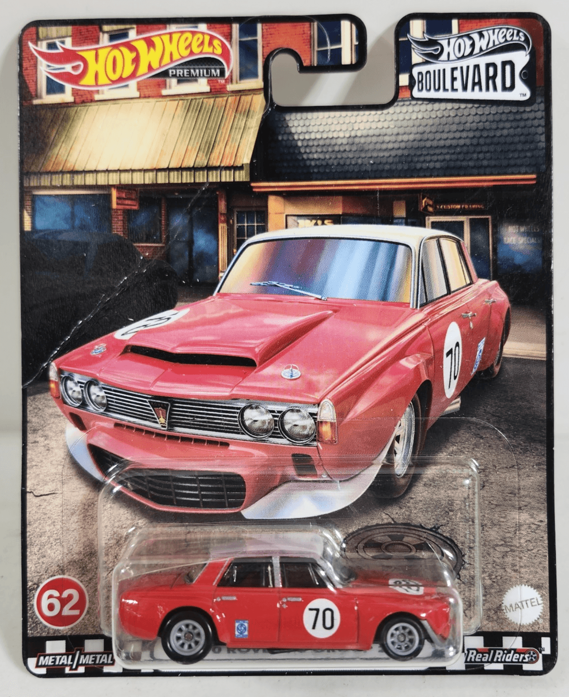 Hot Wheels Boulevard '70 Rover P6 Group 2 Red Car 1/64 Premium Toy Vehicle NEW
