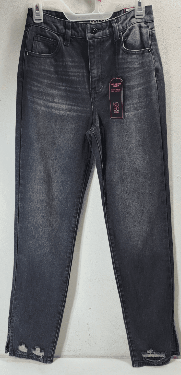 No Boundaries Womens Super High Rise Straight Jeans Size 5 Pants NEW