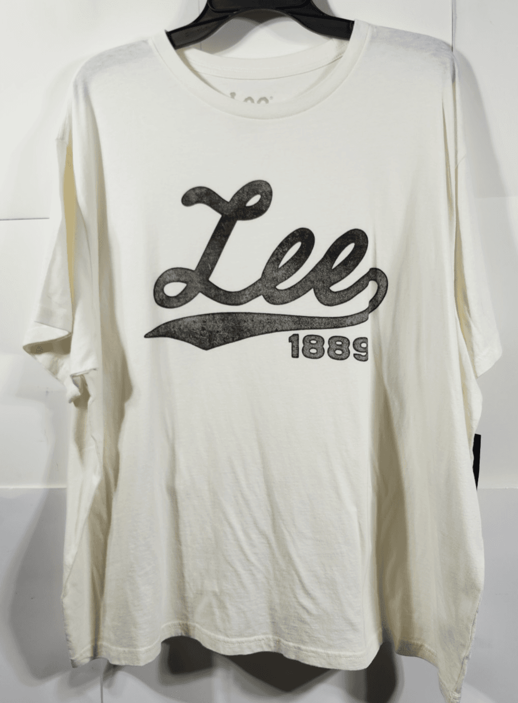 Lee Women's TShirt XL Graphic Logo Beige Short Sleeve NEW