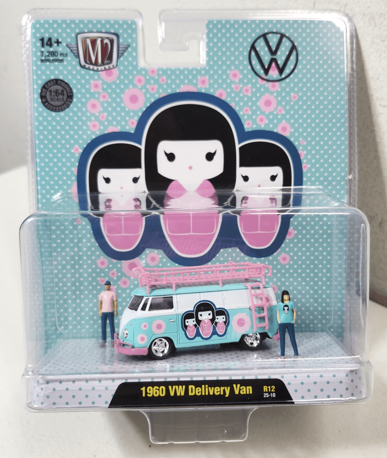 M2 Machines Diorama 1960 VW Delivery Van R12 Car 1/64 Toy Vehicle NEW