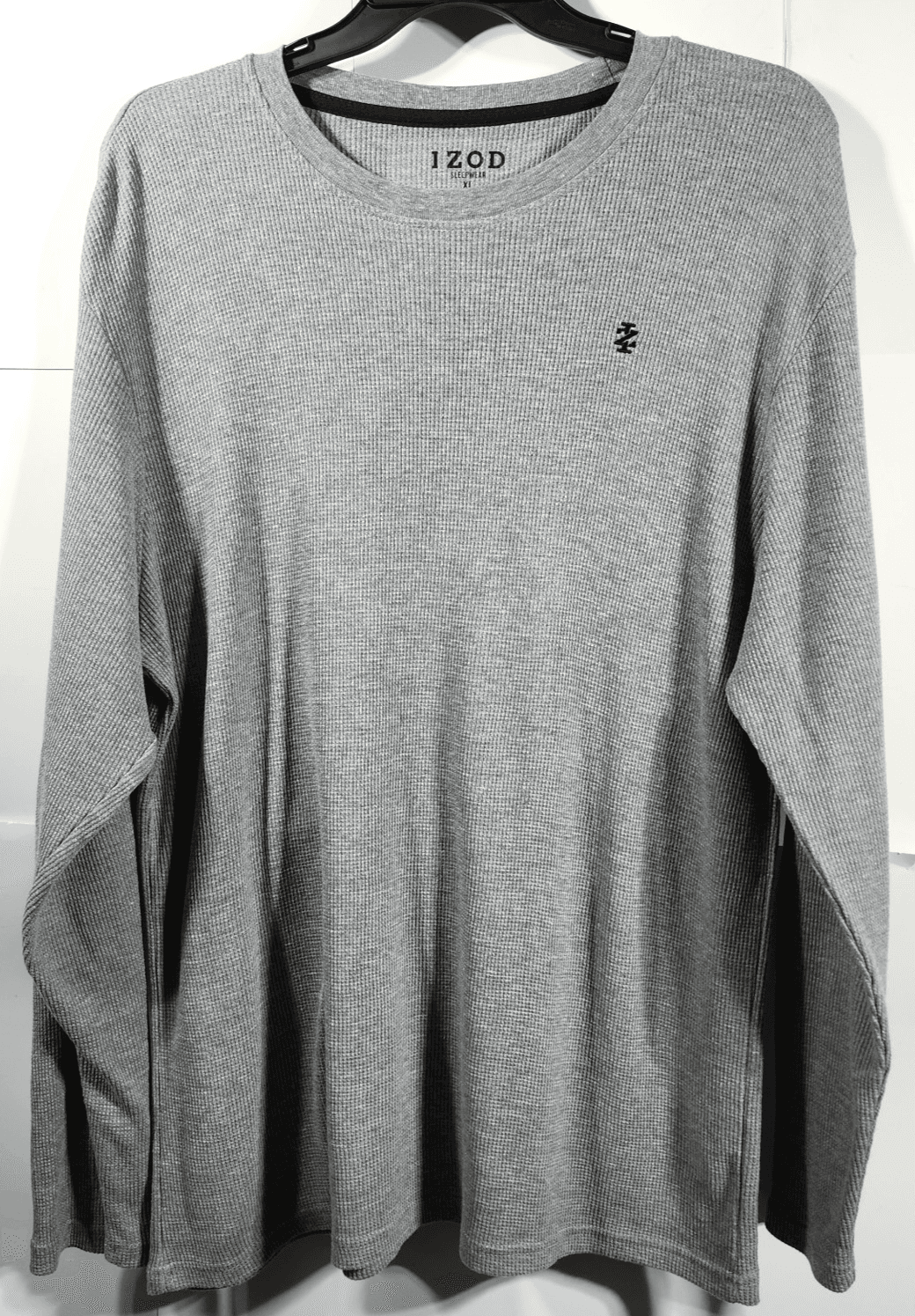 IZOD Shirt Men's Size XL Thermal Pullover Gray Long Sleeve