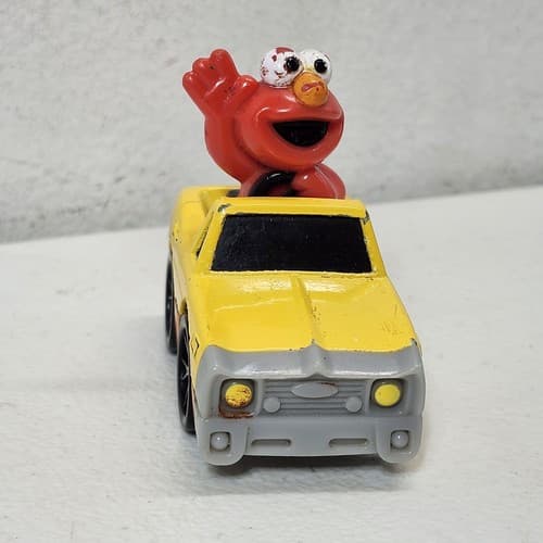 Mattel Sesame Workshop Elmo Car Kids Toy Vehicle Yellow Diecast