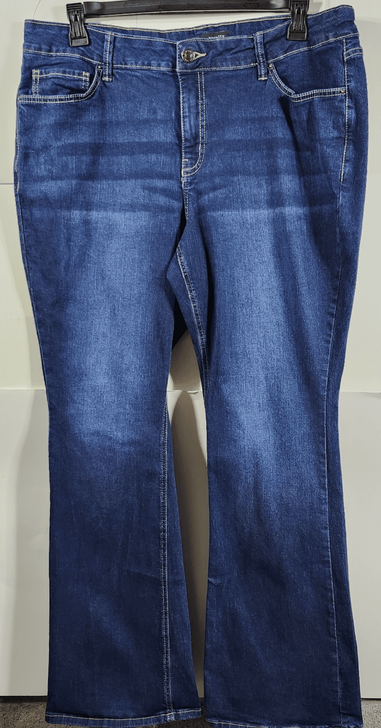 Contour Collection Jeans Women's 18W Blue Denim High Rise