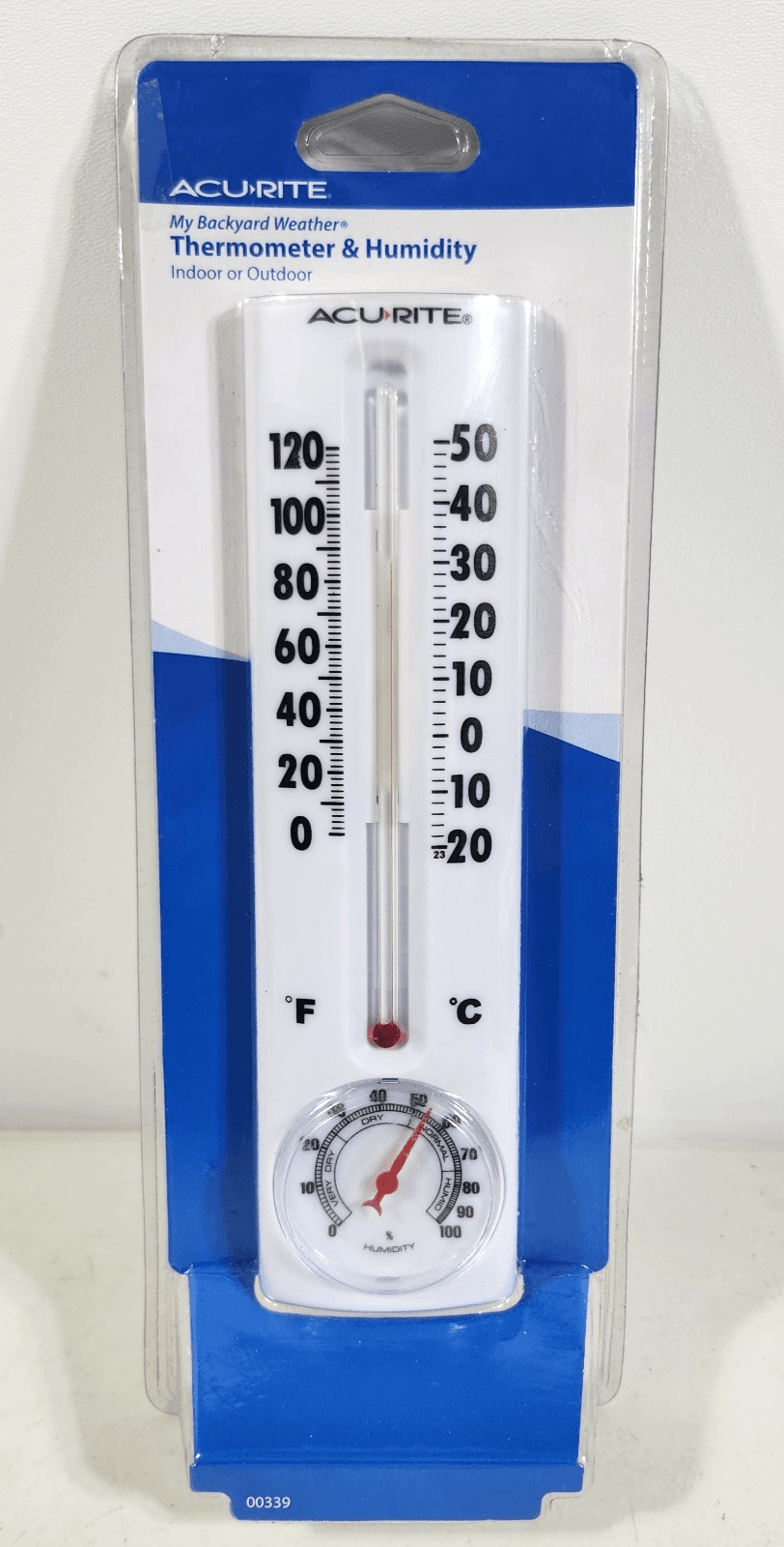 AcuRite Indoor Thermometer and Humidity Gauge White NEW