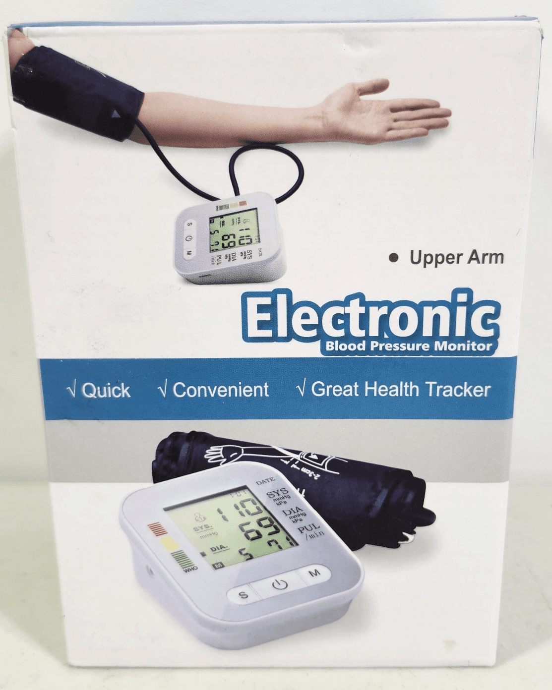 Electronic Blood Pressure Monitor High Accuracy Upper Arm Style NEW