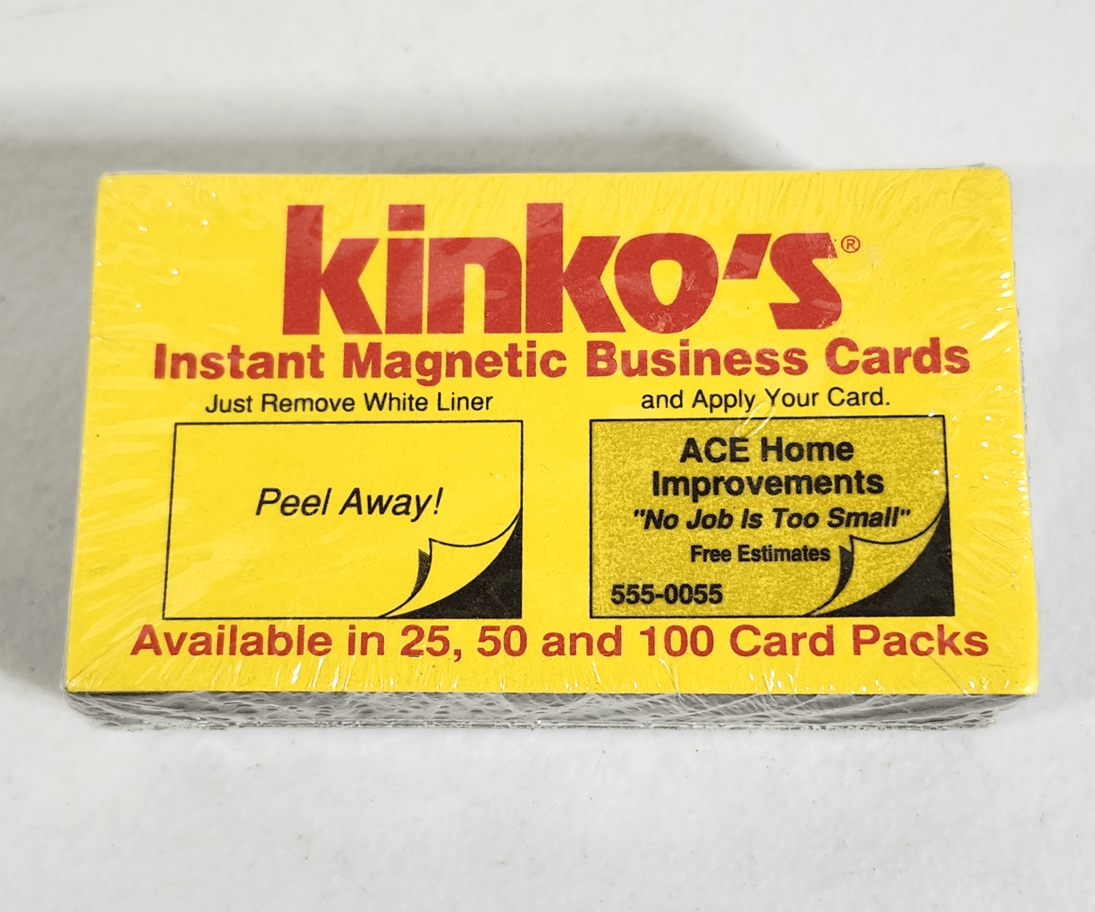 25 Magnetic Business Cards New Factory Sealed Made In USA