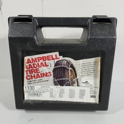 1130 Campbell Radial Tire Snow Chains 1 Set NEW