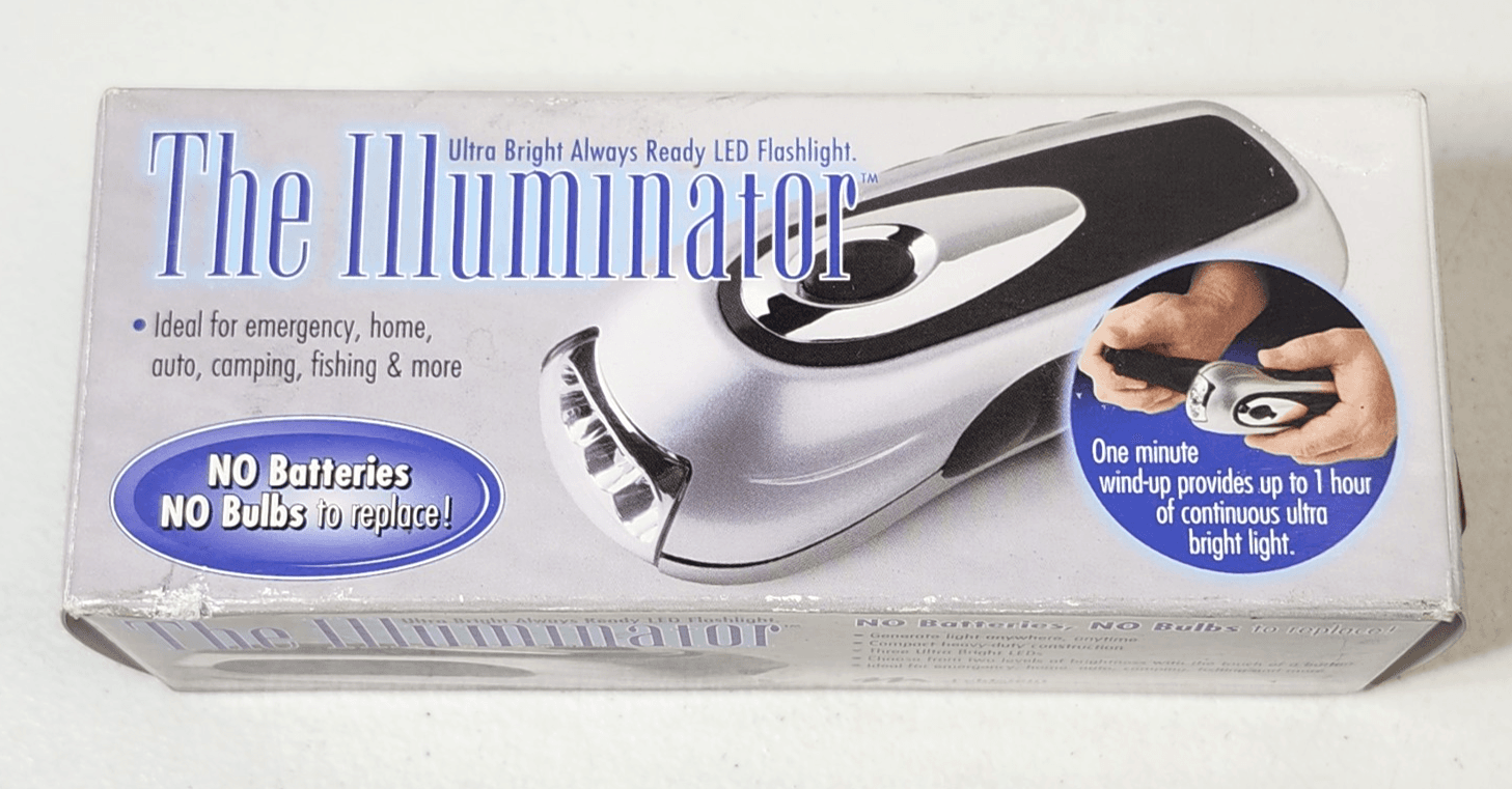 Emergency Hand Crank LED Flashlight The Illuminator Ultra Bright Be Prepared