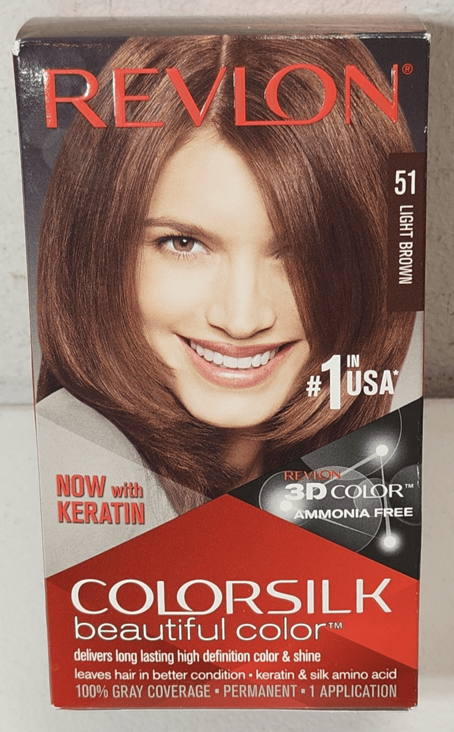 Revlon Women's Colorsilk 51 Light Brown Beautiful Color NEW