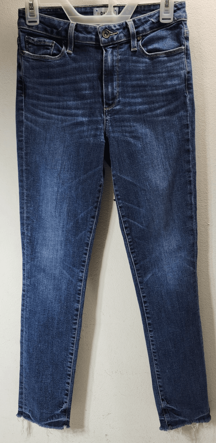 Paige Jeans Womens 28 Blue Hoxton Ankle Peg Medium Wash Denim Pants
