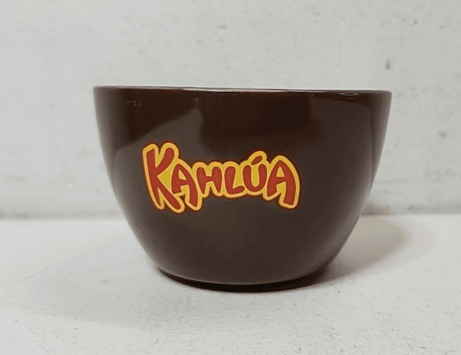 Kahlua Snack Bowl Brown With Logo 4.25"