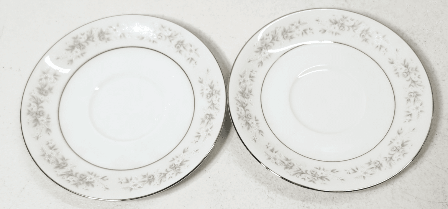 2 Fine China of Japan Maria Plates 5.75" Floral Design