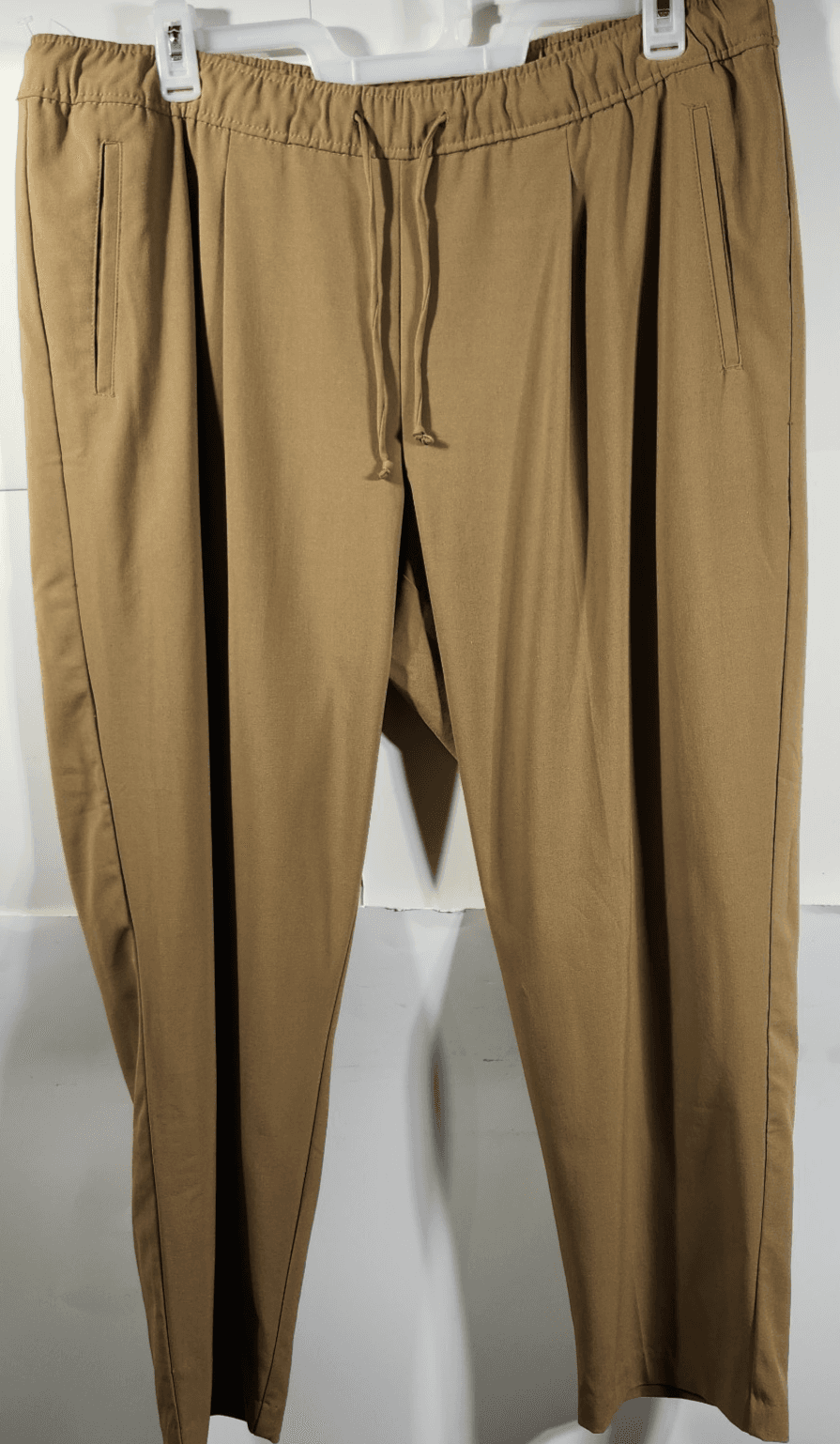 Old Navy XL Billie High Rise Straight Trouser Brown/Tan Pull On Comfy Travel
