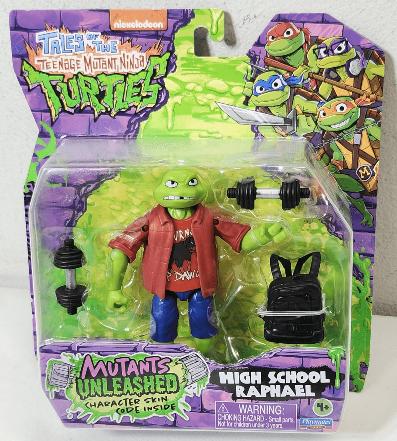 Teenage Mutant Ninja Turtles Mutations High School Raphael Toy TMNT NEW