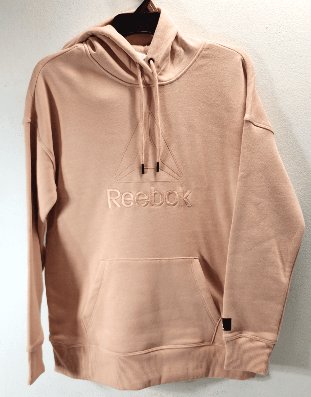 Reebok Women's Small Hoodie Orange Long Sleeve Hooded Sweatshirt NEW