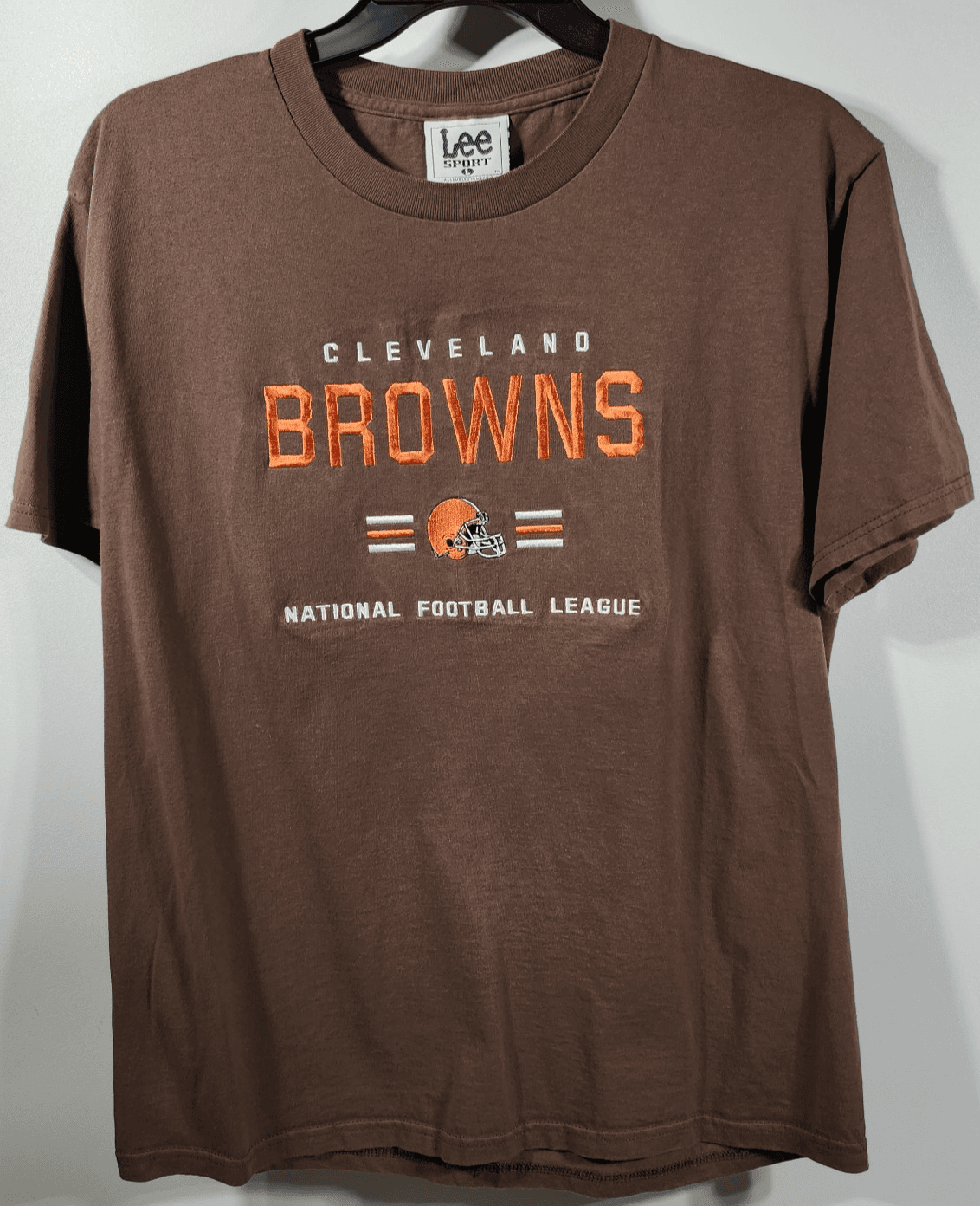 Cleveland Browns T-Shirt Men's L Embroidered Tee NFL Short Sleeve Vintage 90's