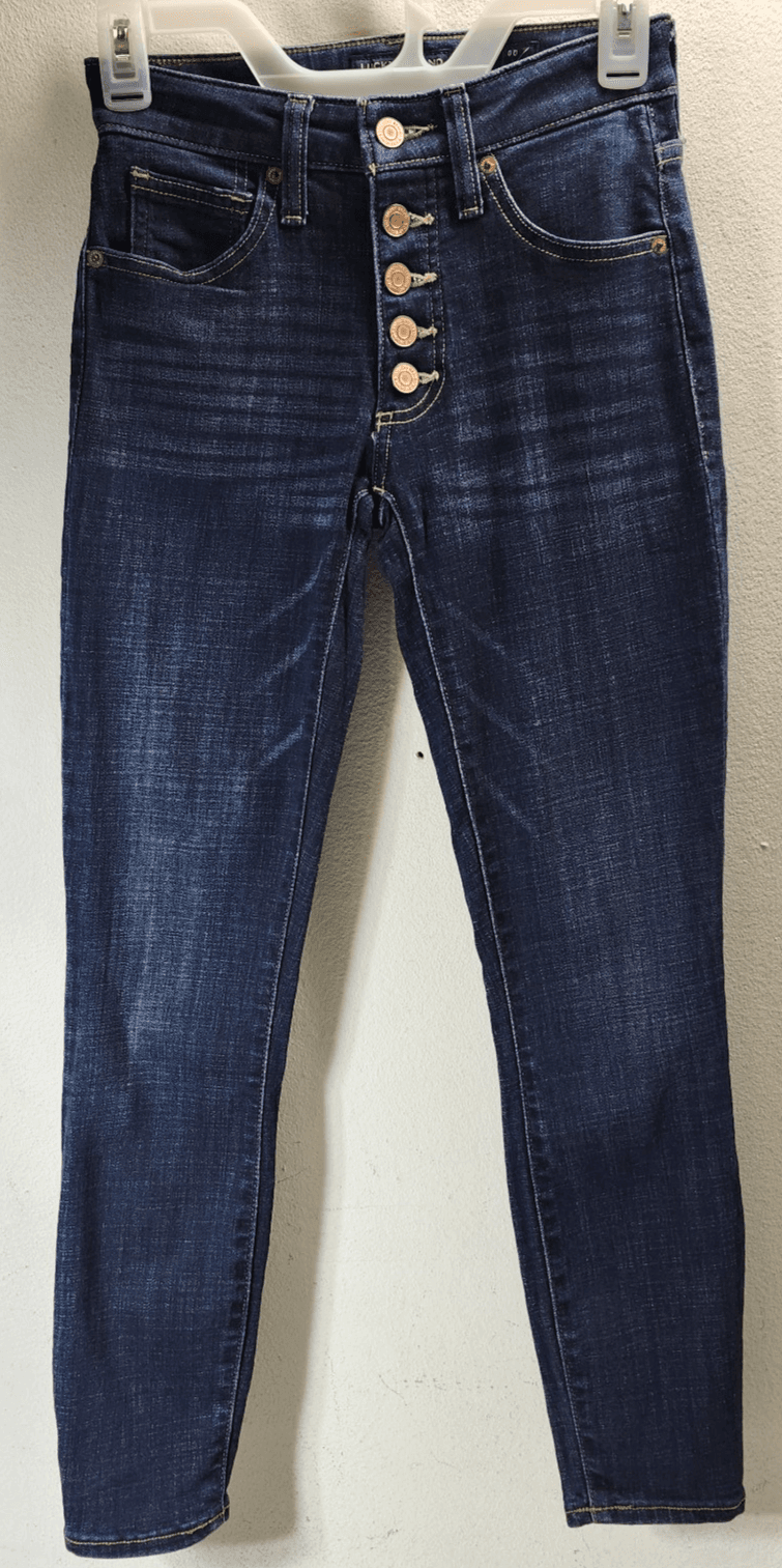 Lucky Brand Jean Size 00/24 Ava Skinny Mid Rise Women’s Blue Denim Pants Zip Fly