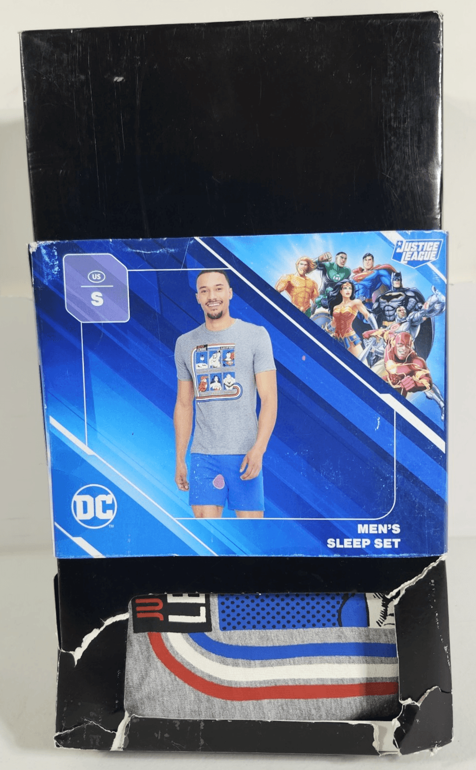 Men's Small Shirt & Shorts DC Justice League Sleep Set Batman Superman NEW
