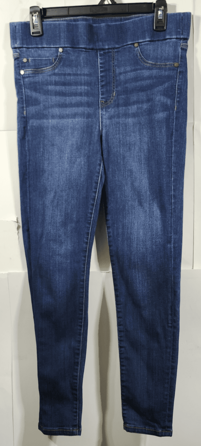 Liverpool Jeans Womens 8/29 Blue Denim The Ankle Skinny Pull On Pants Dark Wash
