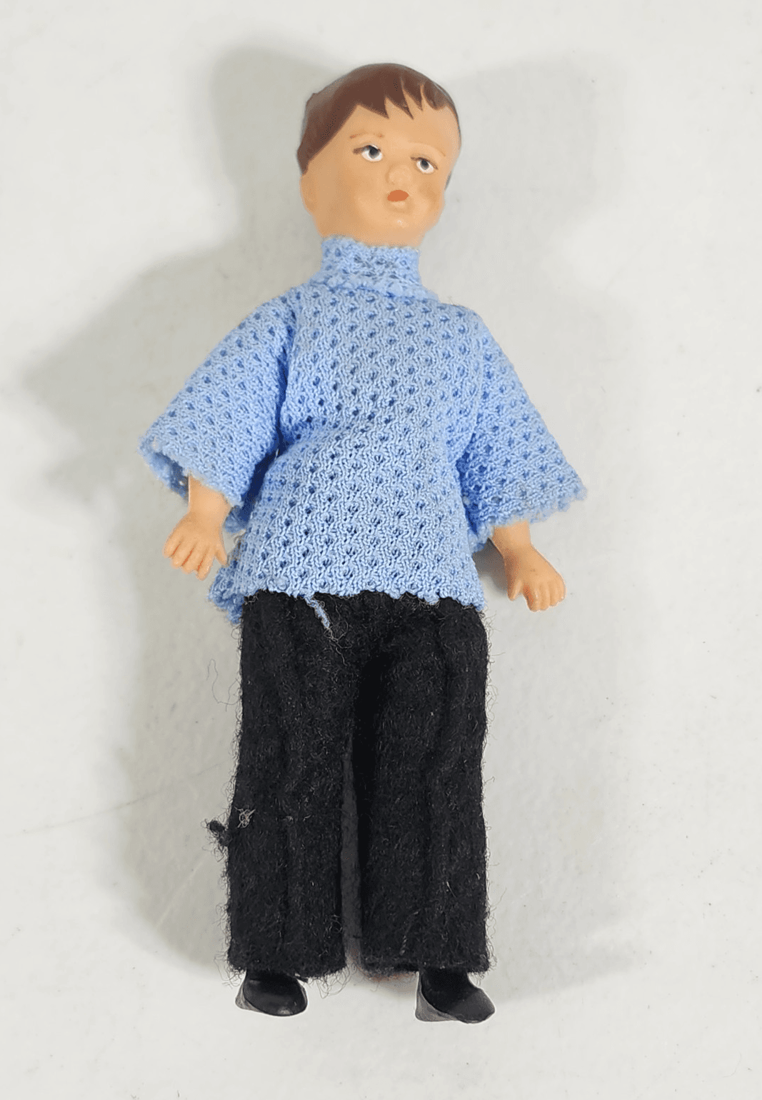 Vintage ARI German Rubber Doll 4" Wearing Clothes