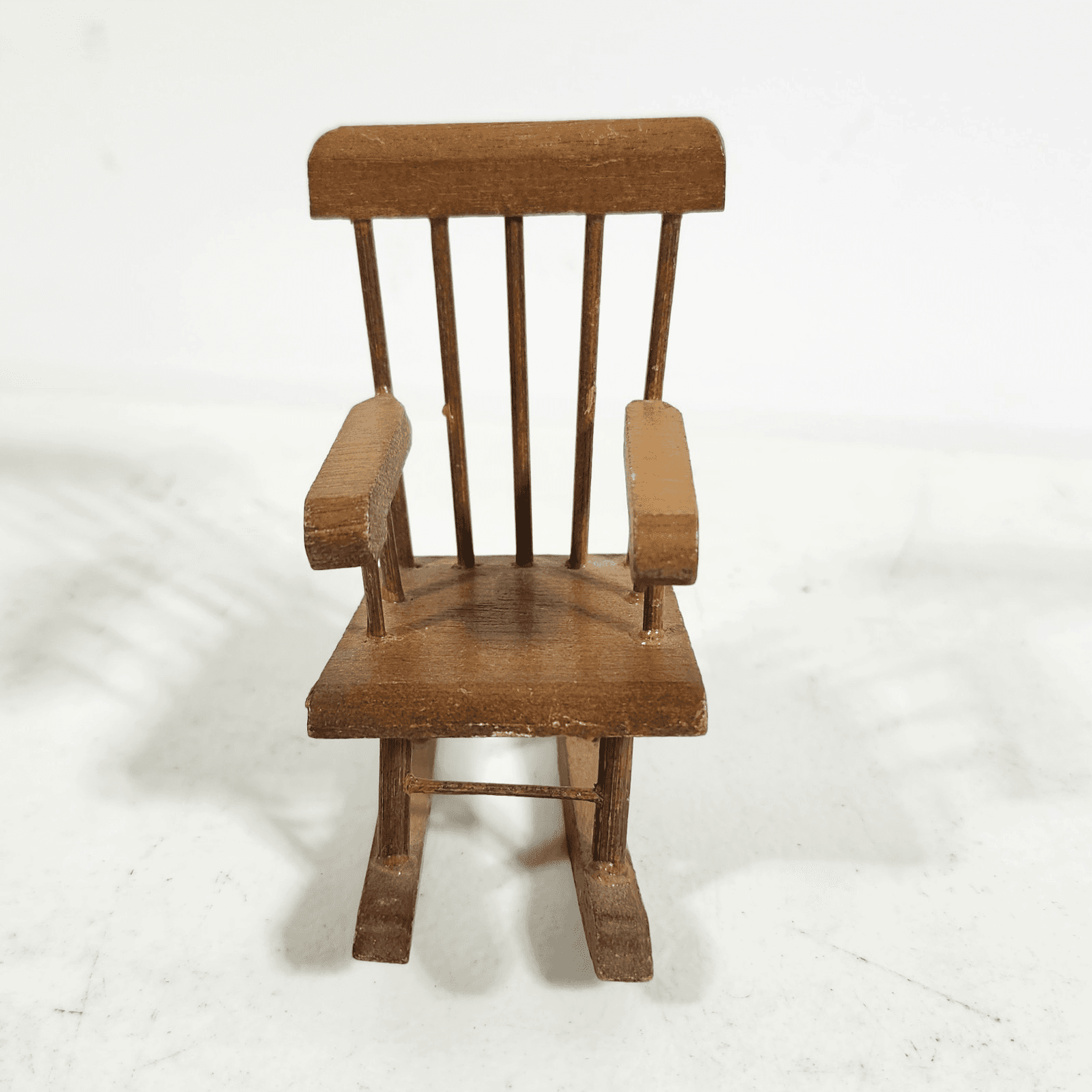 Miniature Wooden Doll Rocking Chair Decoration Dollhouse Furniture Wood