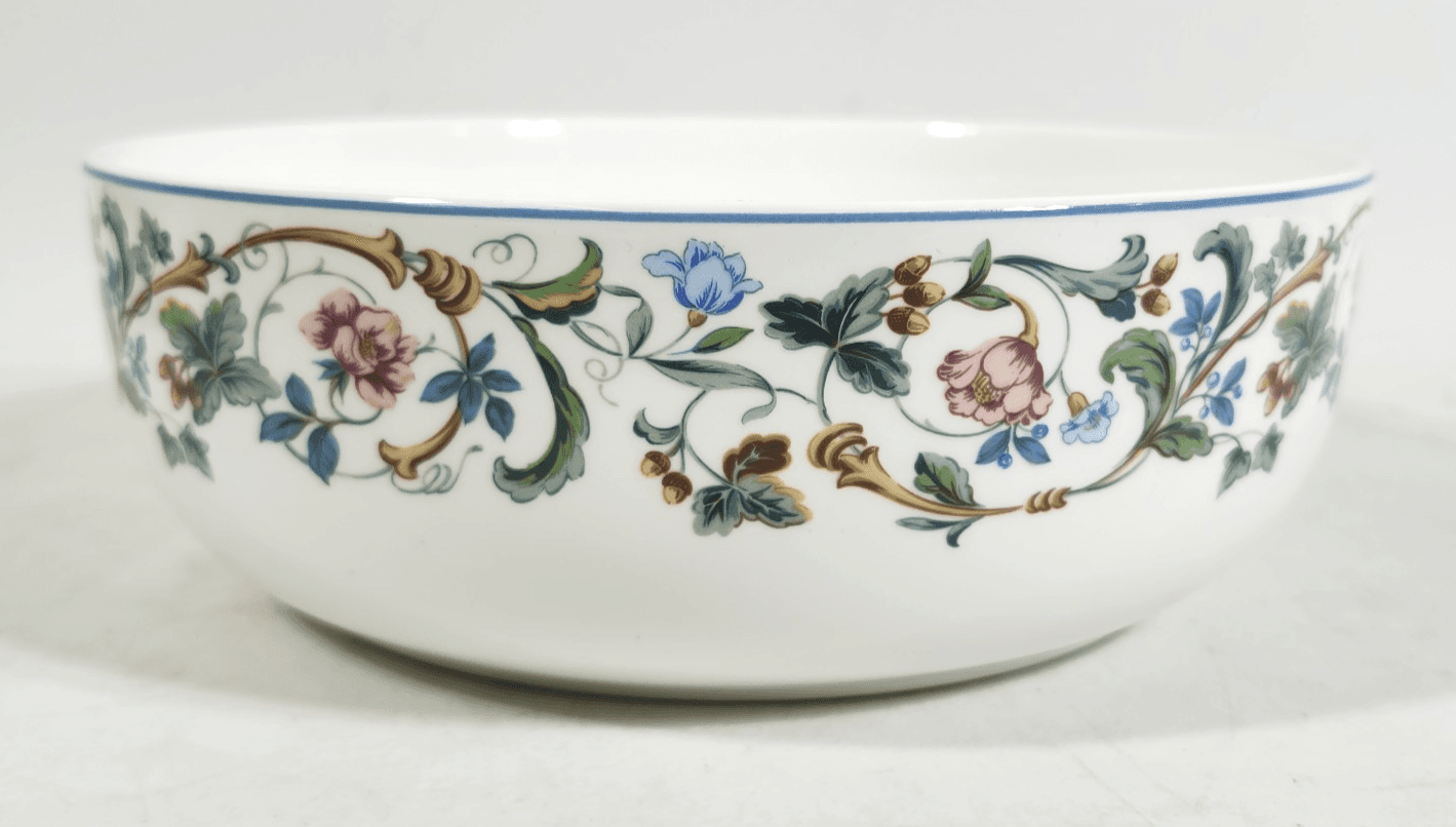 Mikasa Maxima Laureate Floral Serving Bowl 8.25" Japan Dinnerware