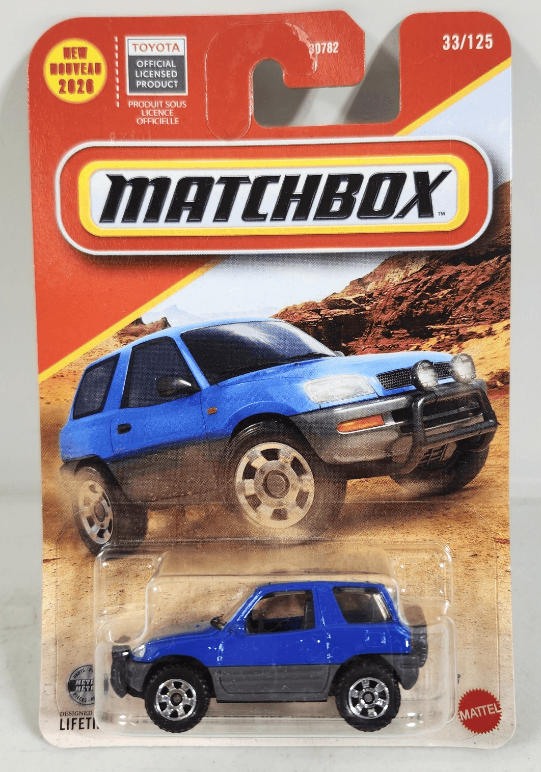 2026 Matchbox 1997 Toyota RAV4 Off Road/ Hors-Route Blue Car 1/64 Toy NEW