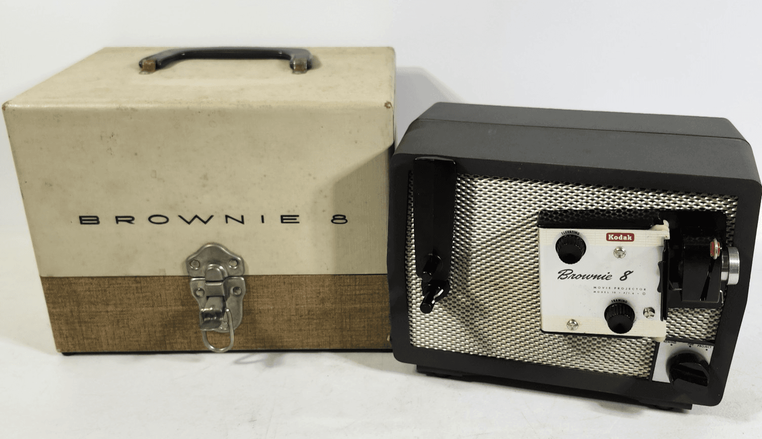Vintage Kodak Brownie 8mm Movie Projector Model 10 with Case