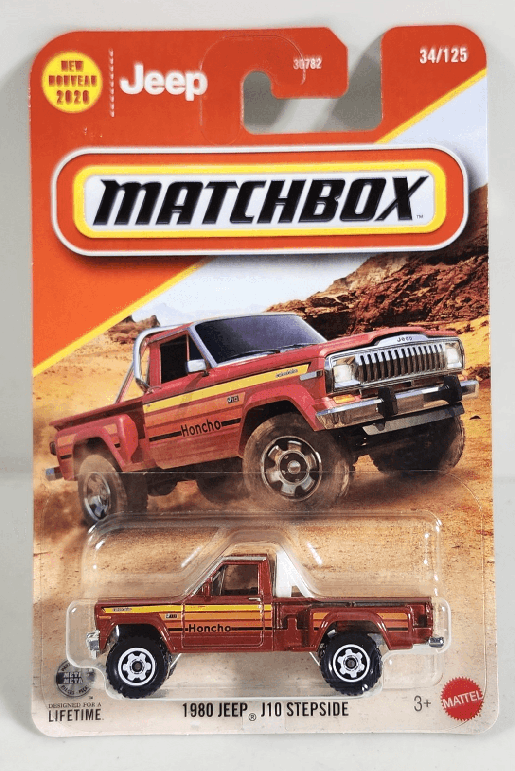 2026 Matchbox 1980 Jeep J-10 Stepside Red 1/64 Pickup Truck Toy Vehicle NEW