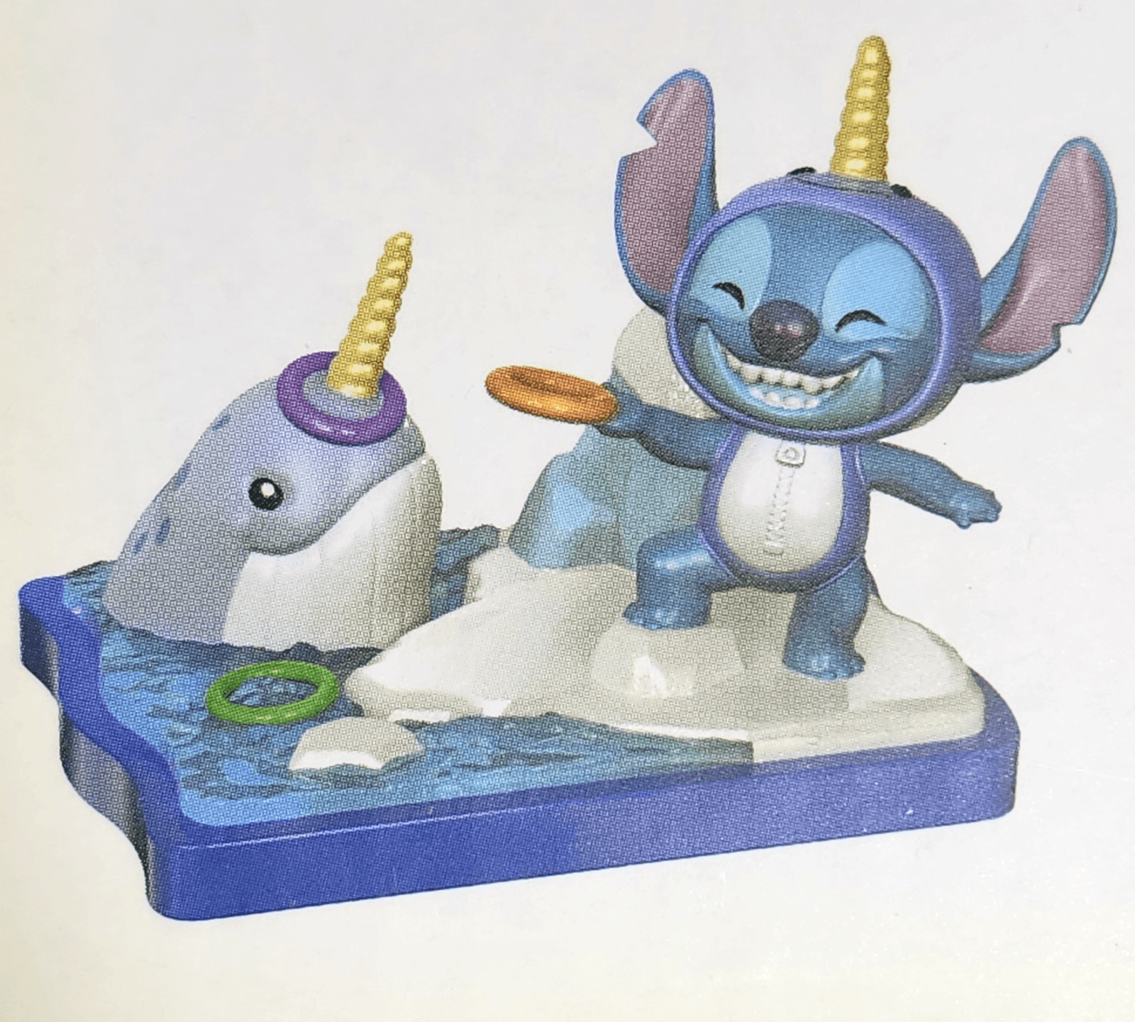 Just Play Happy Haul Stitch Goes Wild Scene Setter Narwhal Figure Toy
