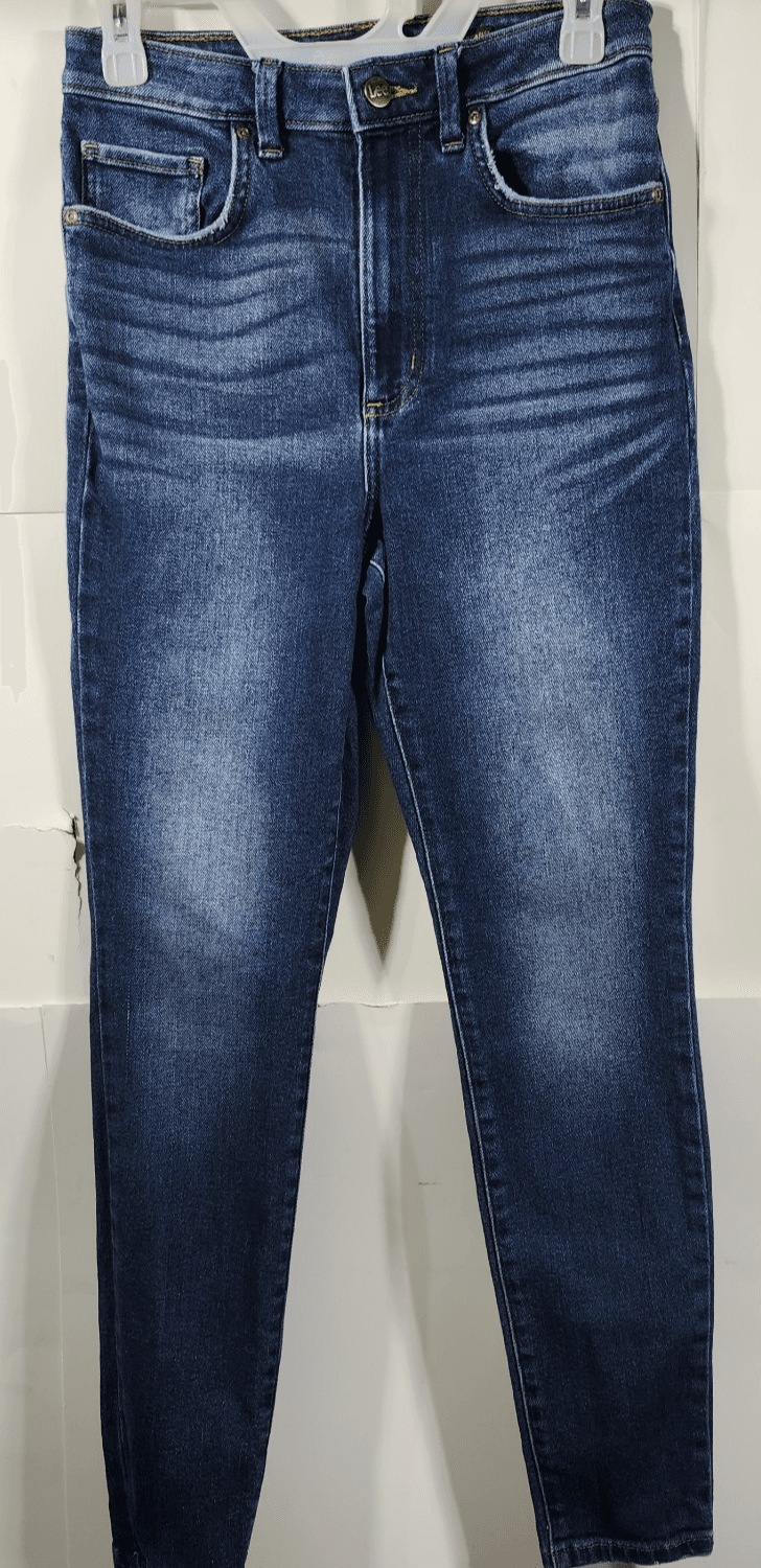 Lee Jeans Womens 28 Blue Denim High Rise Skinny Pants