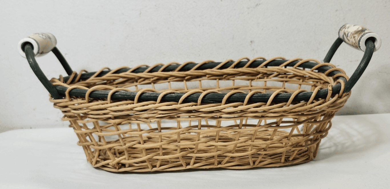 Mikasa Basket With Handles Farmhouse Container Home Decor