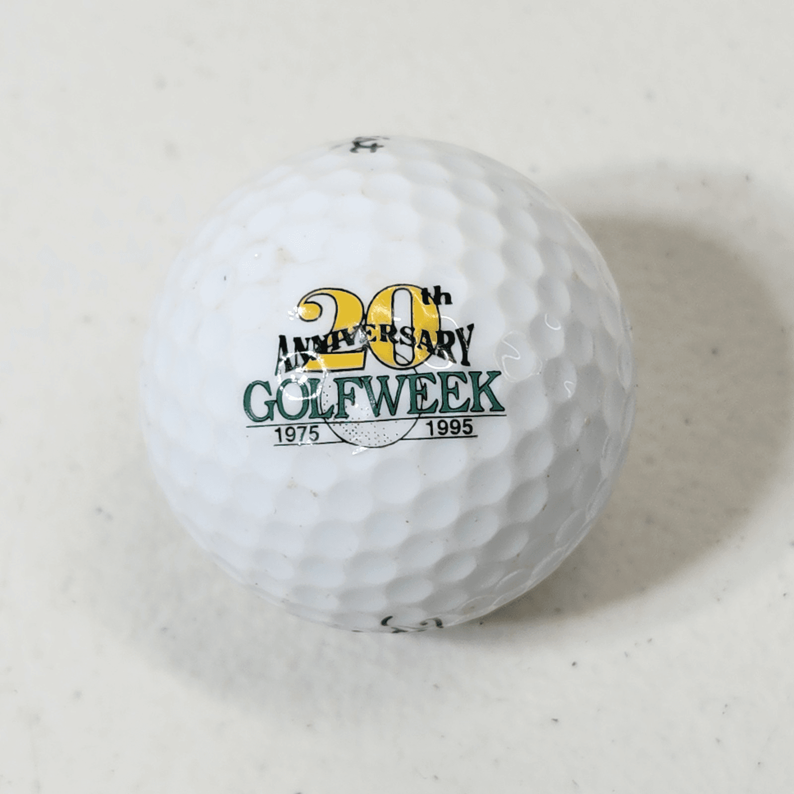 Titleist #2 DT Golf Week 20th Anniversary Logo Ball 1995
