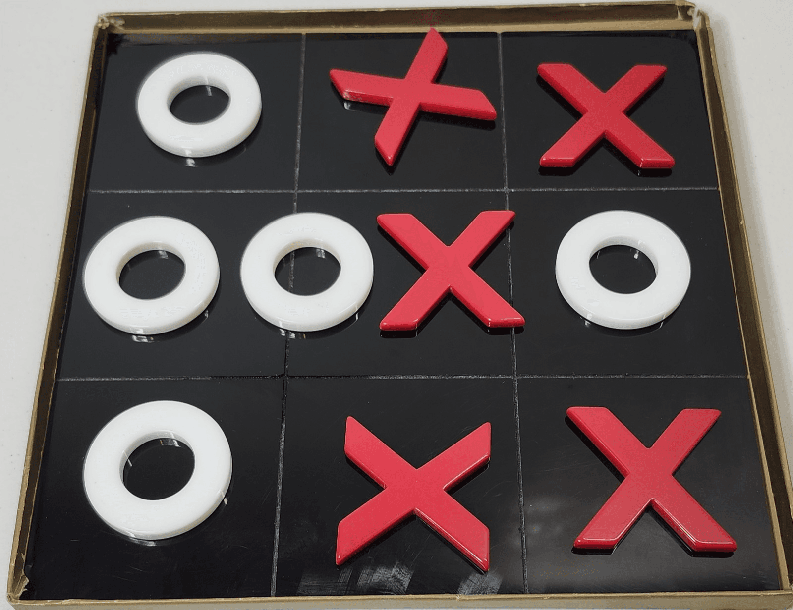 Vintage Tic Tac Toe Kids Board Game Toy